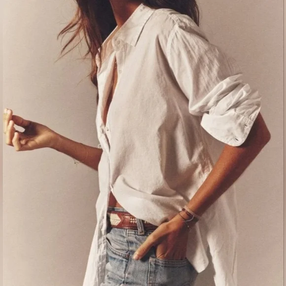 XiRENA White Beau Shirt L - Picture 9 of 9